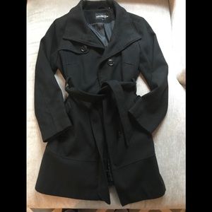 Belted Lined Winter Coat.